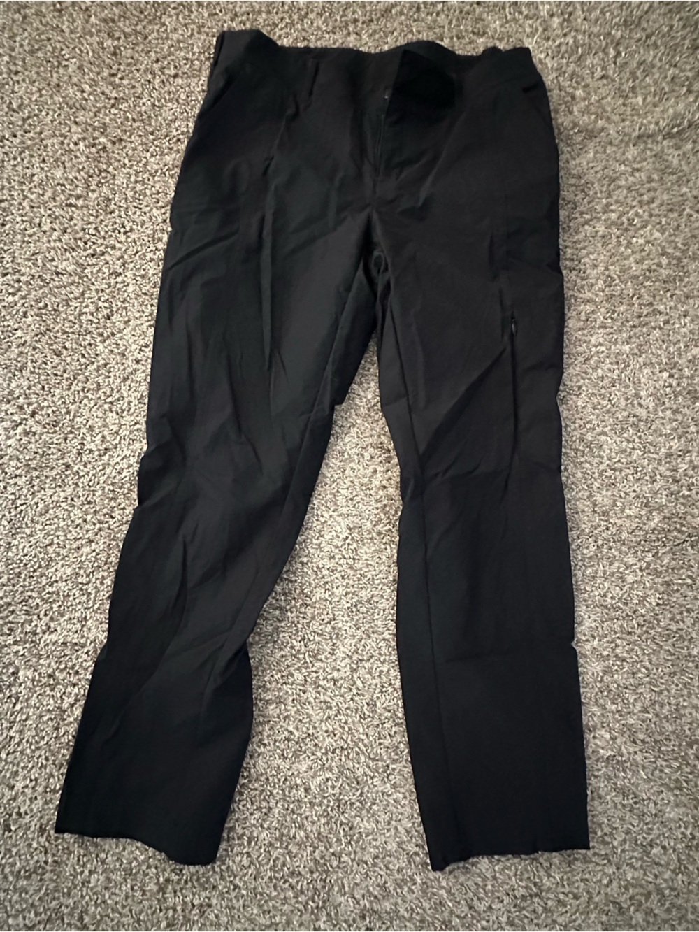 Costco Kirkland Classic Black Straight-Leg travel pants for women